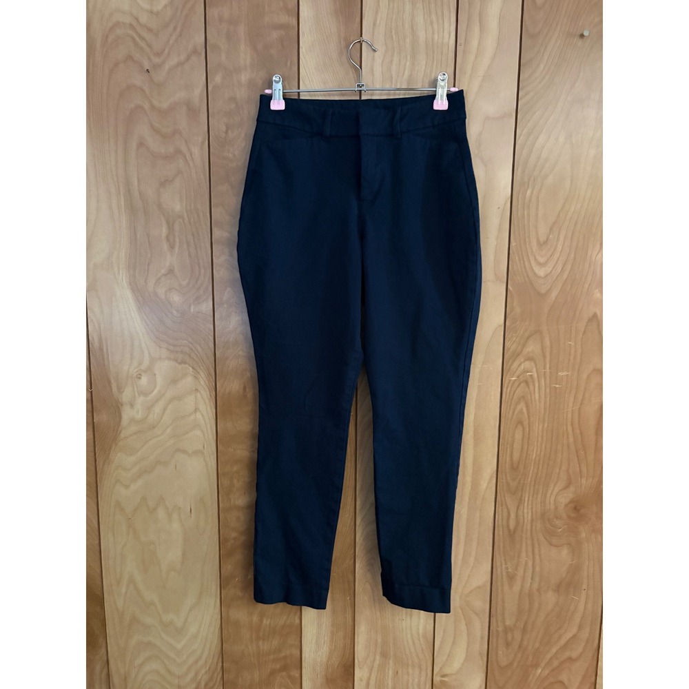 Old Navy Pixie High Rise Secret Smooth Pockets Navy Blue Ankle Pants Size 4